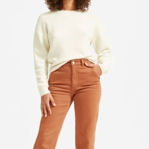 Everlane Buttermilk The Teddy Crew Neck Sweater
